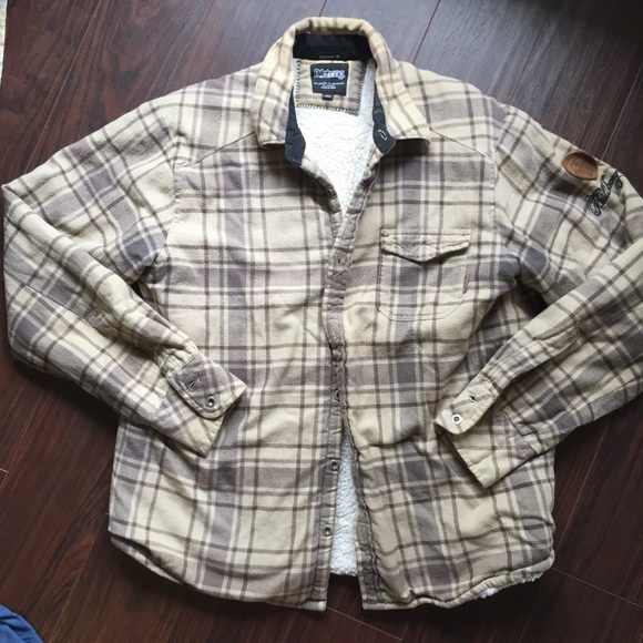 Billabong Other - Billabong Sherpa Fleece Lined Jacket Shirt